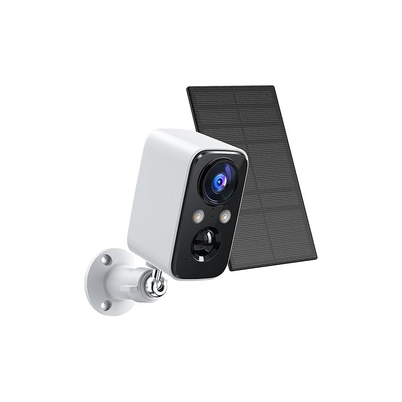Solar Panel Security Cameras Wireless Outdoor - Battery Powered Cameras for Home Security WiFi Camera