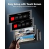 K Dash Cam Front and Rear, STARVIS 2 Sensor, Touch Screen 3.18", 128GB Card Included, Voice Control, 5.8GHz WiFi Car Dash Camera