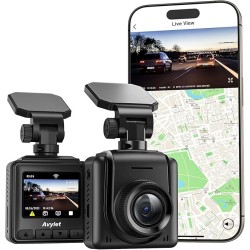 Dash Cam WiFi 2K,Support External GPS, Car Camera with APP, Front Dash Camera for Cars, Mini Dashcams with Night Vision