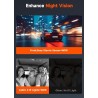 3 Channel 4K WiFi Dash Cam Front and Rear Inside,4K+1080P+1080P 170°Wide Angle WDR Night Vision Mini 3 Dash cam with App, G-Senso