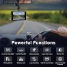 2.5K Dash Cam Front and Rear,64G SD Card,1600P+1080P FHD Dual Dash Camera for Cars,176°+160° Wide Angle,3.2'' IPS Screen Dashcam