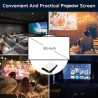 Mini Projector, Upgraded Bluetooth Projector with Screen, 1080P Full HD Portable Projector, Movie Projector Compatible with TV Stick Smartphone/HDMI/USB, indoor & outdoor use