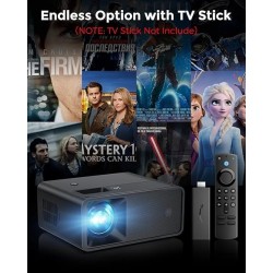 Mini Projector, 2025 Upgraded Full HD 1080P Support Video Projector, Portable Small Movie Projector
