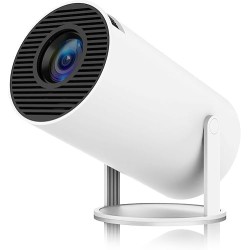 Mini Projector, Support 4K 1080P Portable Projector with Dual Band WIFI6 5G Wireless 5.2 Bluetooth Android 11, 200 ANSI Lumens, 180° Rotatable