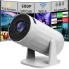 Projector with wifi and bluetooth, rotate at any angle, outdoor portable, automatic button calibration for mobile phones, tv sticks, laptops