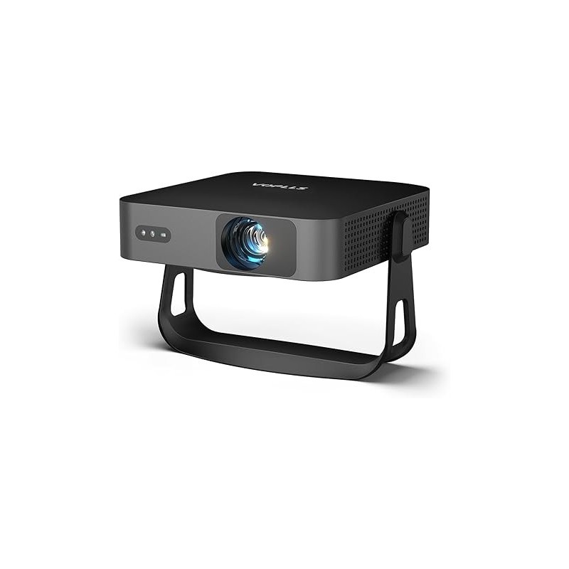 【360°Adjustable Stand & Auto Focus/Keystone】Mini Projector with WiFi and Bluetooth, Native 1080P Portable Outdoor Movie Projector