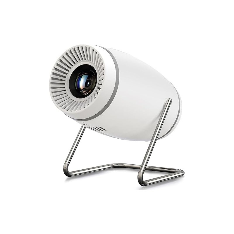 Mini Projector, Projector with WiFi and Bluetooth, 4K 1080P Support Portable Projector 180° Rotatable 130'' Screen Movie Projector Auto Keystone Compatible