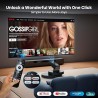 4K Projector with Wifi and Bluetooth, 1080P Native Mini Projector Portable, One-Click Use