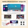4K Projector with Wifi and Bluetooth, 1080P Native Mini Projector Portable, One-Click Use