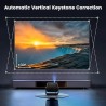 Mini Projector, Projector with WiFi and Bluetooth,PUTRIMS 1080P Support Portable Projector 145° Rotatable Electric Focus & Auto Keystone outdoor projector