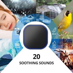 Sound Machine White Noise Machine with 20 Non Looping Natural Soothing Sounds Memory Function 32 Levels of Volume Powered by AC or USB and Sleep Sound Timer Therapy for Baby Kids Adults