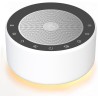 White Noise Sound Machine with Nursery Lamp, Mood Lighting, 7 Colour Night Light, 30 Soothing Sounds for Baby/Adult. Timer, Plug in, Memory Function, Touch Control