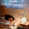 Sunrise Alarm Clock White Noise Sound Machine with 25 Soothing Sounds, 17 NightLights, Bluetooth Speaker Wake Up Light Alarm Clock for Bedrooms, Heavy Sleeper
