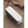 Sound Machine for Adults, USB Rechargeable White Noise Machine for Office Privacy & Noise Canceling, 42 Soothing Sound with Lullabies & Fan Sounds, Auto-Off Timer & 8-Level Volume Control