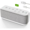 Sound Machine for Adults, USB Rechargeable White Noise Machine for Office Privacy & Noise Canceling, 42 Soothing Sound with Lullabies & Fan Sounds, Auto-Off Timer & 8-Level Volume Control