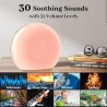 Meditation White Noise Sound Machine with 30 Soothing Sounds 12 Colors Night Light 10 Brightness Levels 32 Volume Level 4 Timers and Memory Function Sleep Machine for Baby Kids Adults