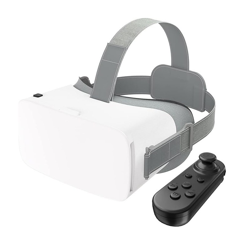 VR Headset for Phone with Controller, Anti-Blue Eyes Protected HD Lenses, 110° FOV Virtual Reality Headsets VR Goggles