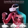 Fast Charging Battery Pack for Meta Quest 3S/3 and Oculus 2, 18W 5000mAh Head Strap Battery for Quest 3S/3/2 Accessories -Lightweight & Portable Rechargeble Extended Battery Extra VR Playtime