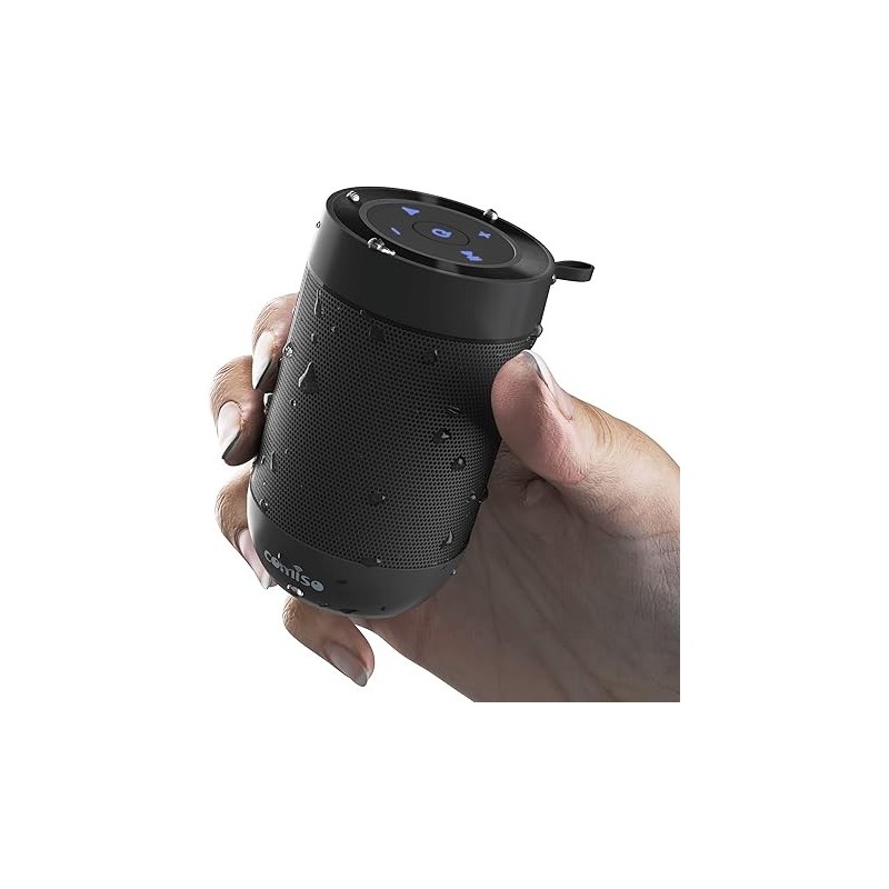 Bluetooth Speaker, Portable Bluetooth Speakers with Wireless Stereo Pairing, Built in Mic, 360° HD Sound,IP65 Waterproof Speaker,Support TF Card