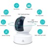 Indoor Pan/Tilt Smart Security Camera, 1080p HD Dog-Camera,2.4GHz with Night Vision,Motion Detection for Baby and Pet Monitor, Cloud & SD Card Storage