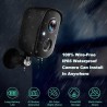 Security Cameras Wireless Outdoor, 2K Battery Powered AI Motion Detection Spotlight Siren Alarm WiFi Surveillance Indoor Home Camera, Color Night Vision 2-Way Talk