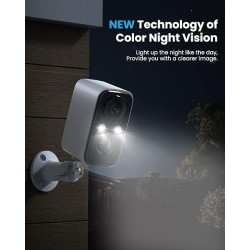 Solar Panel Security Cameras Wireless Outdoor - Battery Powered Cameras for Home Security WiFi Camera